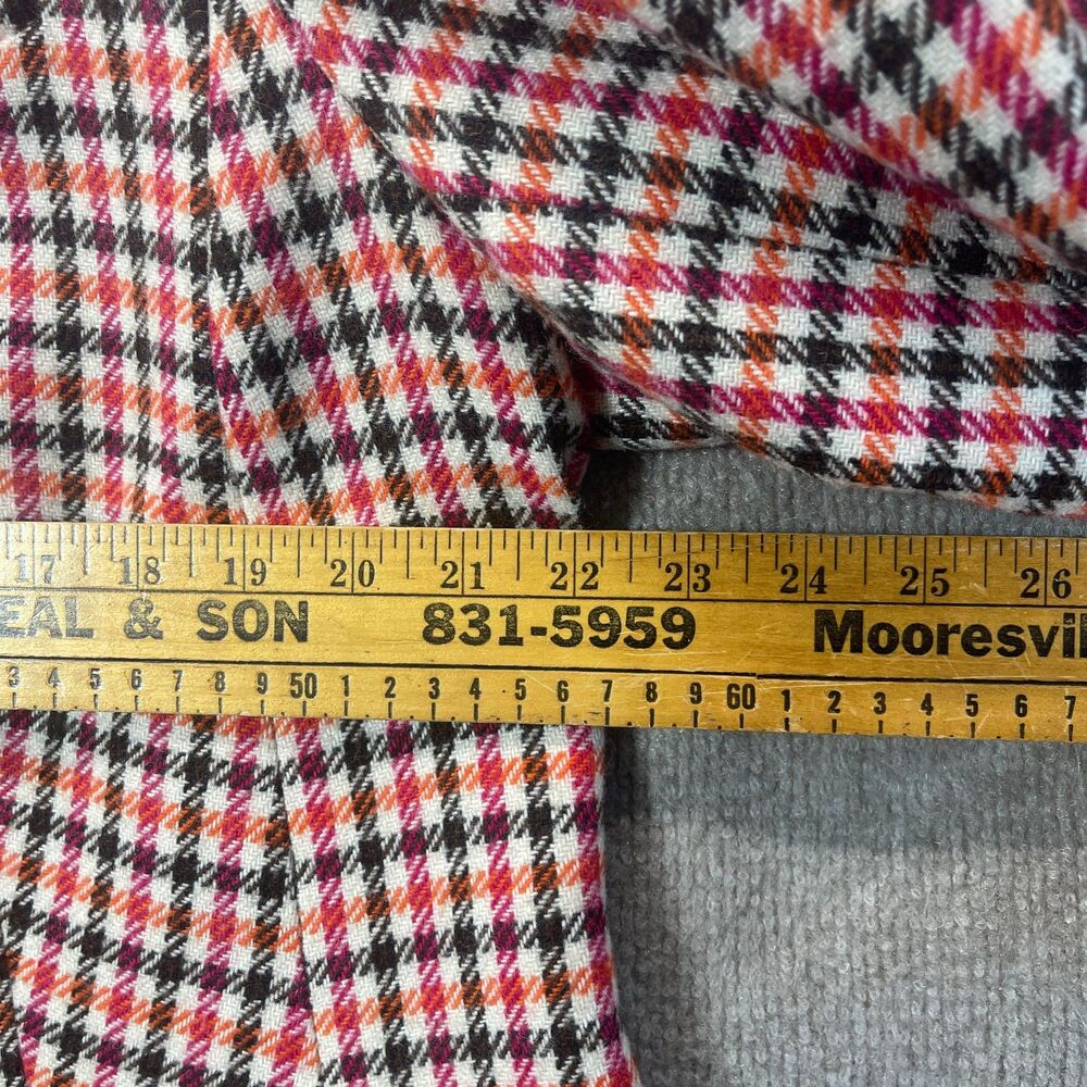 Talbots Blazer Womens 18W Plaid Houndstooth Career Classic Preppy Tailored Chic - Picture 12 of 16